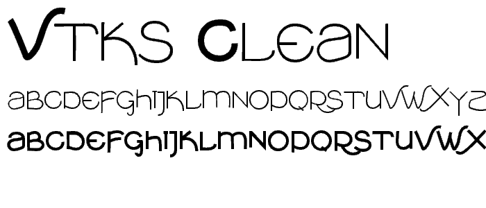 VTKS clean font